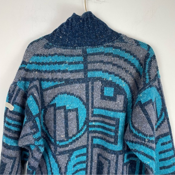 Vintage 90s Adidas Abstract Sweater Made in Australia Sz 46 Medium - Picture 10 of 10